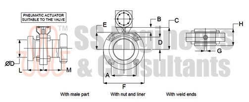 Pneumatic Butterfly Valve